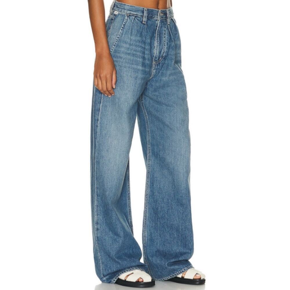 Citizens of Humanity Maritzy Trouser Jeans Womens 31 Blue Mojo Pleated Wide Leg - Picture 3 of 16